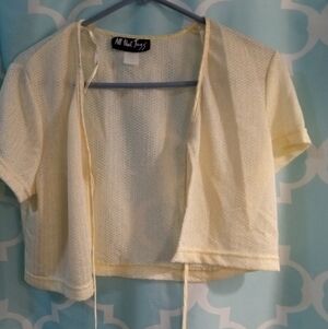 All That Jazz Cream Open-Front Cardigan